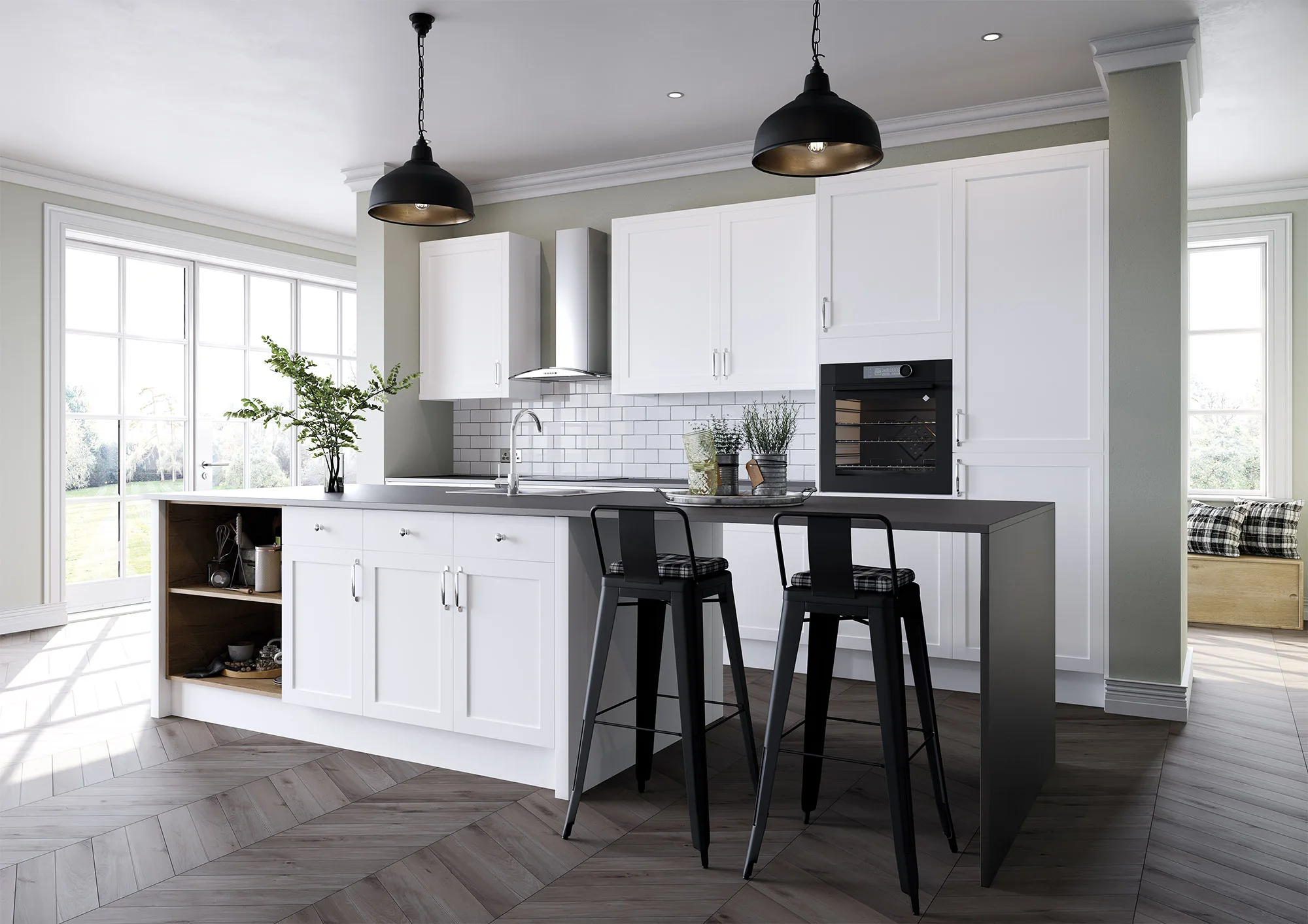 Ascot painted kitchen by Qantu Kitchens