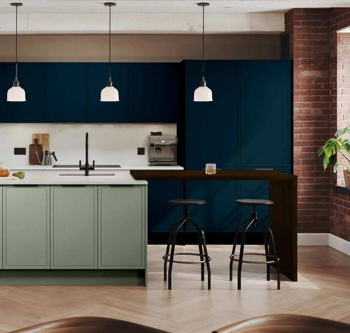 Langley contemporary kitchen range