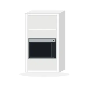 600 mm Tall Boy Studio Housing Type C (1250 H) — visualisation; appliance not included; configuration unverified