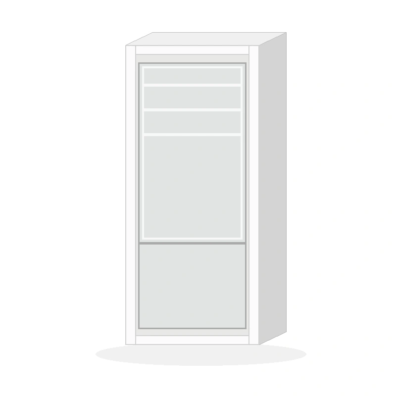 600 mm Extra Tall Fridge Freezer Housing Type B — visualisation; appliance not included; configuration unverified