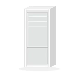 600 mm Extra Tall Fridge Freezer Housing Type C — visualisation; appliance not included; configuration unverified