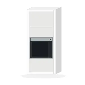 600 mm Tall Oven Housing Type T (1970 H) — visualisation; appliance not included; configuration unverified