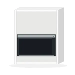 600 mm MW Housing 392 aperture (Tall Wall 900 mm H) — visualisation; appliance not included; configuration unverified