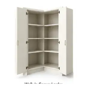 140 mm Shelving Unit for Walk in Corner Larder — visualisation; appliance not included; configuration unverified; reference-family illustration