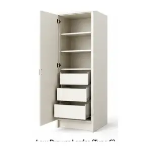 500 Low Drawer Larders Type C (1825 H) — visualisation; appliance not included; configuration unverified; reference-family illustration